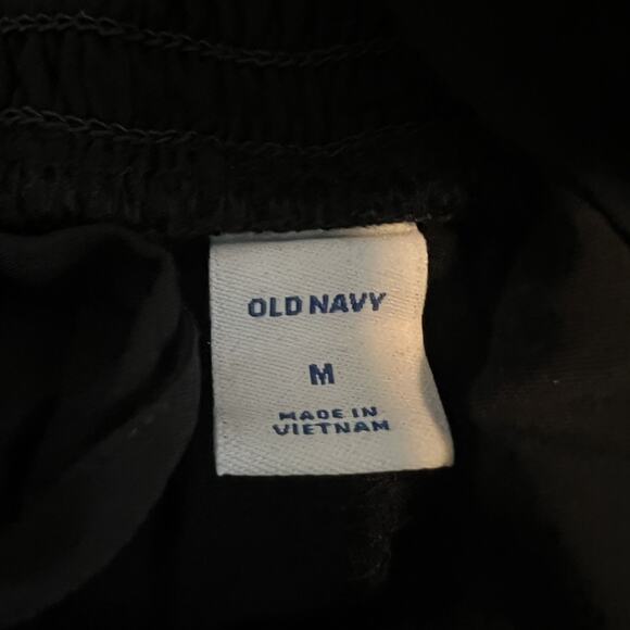 Old Navy Jumpsuit Womens Medium Black Square Neck Wide Leg Minimal Casual READ - Picture 14 of 16